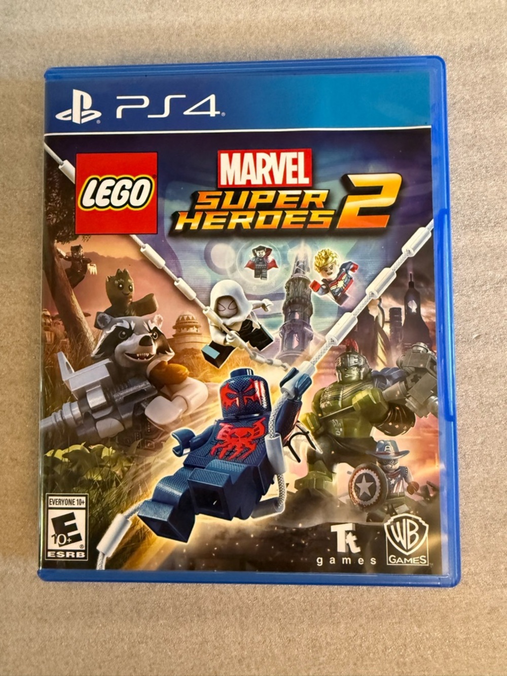 LEGO “Marvel Super Heroes 2” PlayStation 4 Video Game/Case & Manual